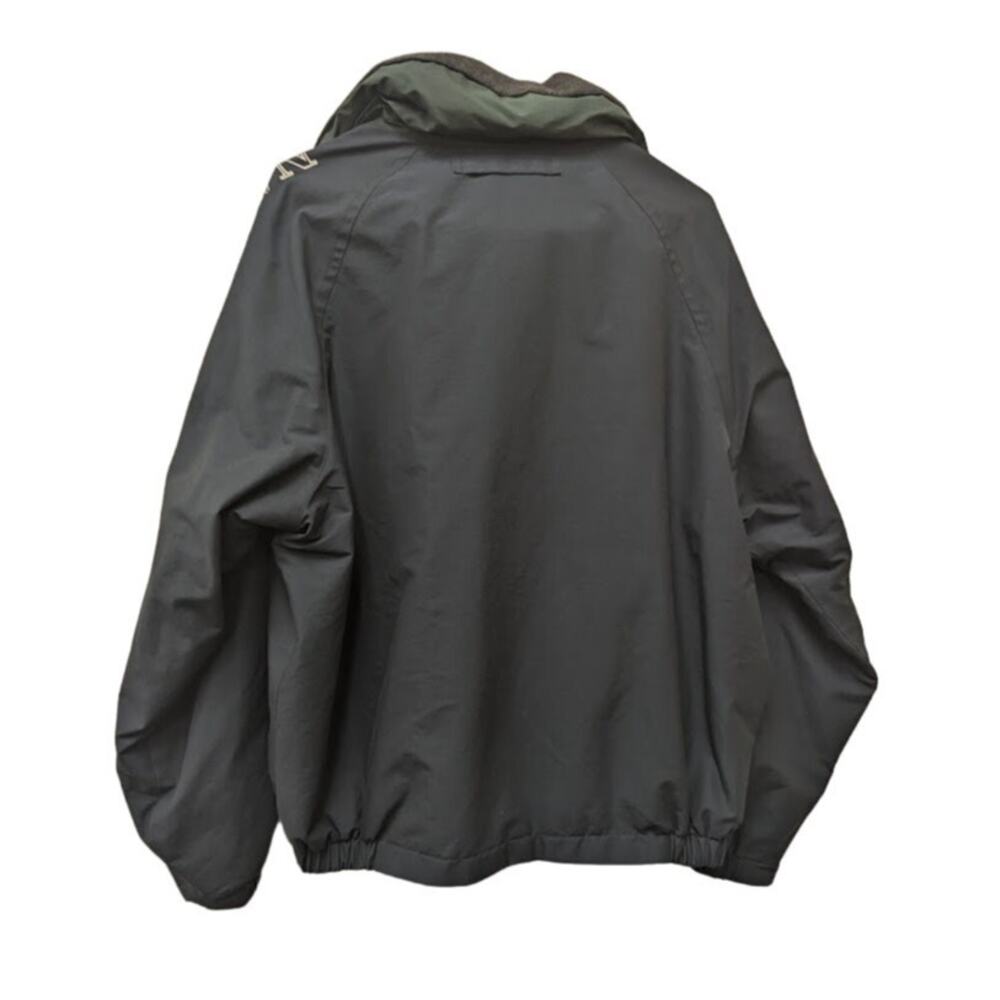 Vintage Nautica Navy Blue Holly Green Hood Challenge Jacket - Picture 2 of 7